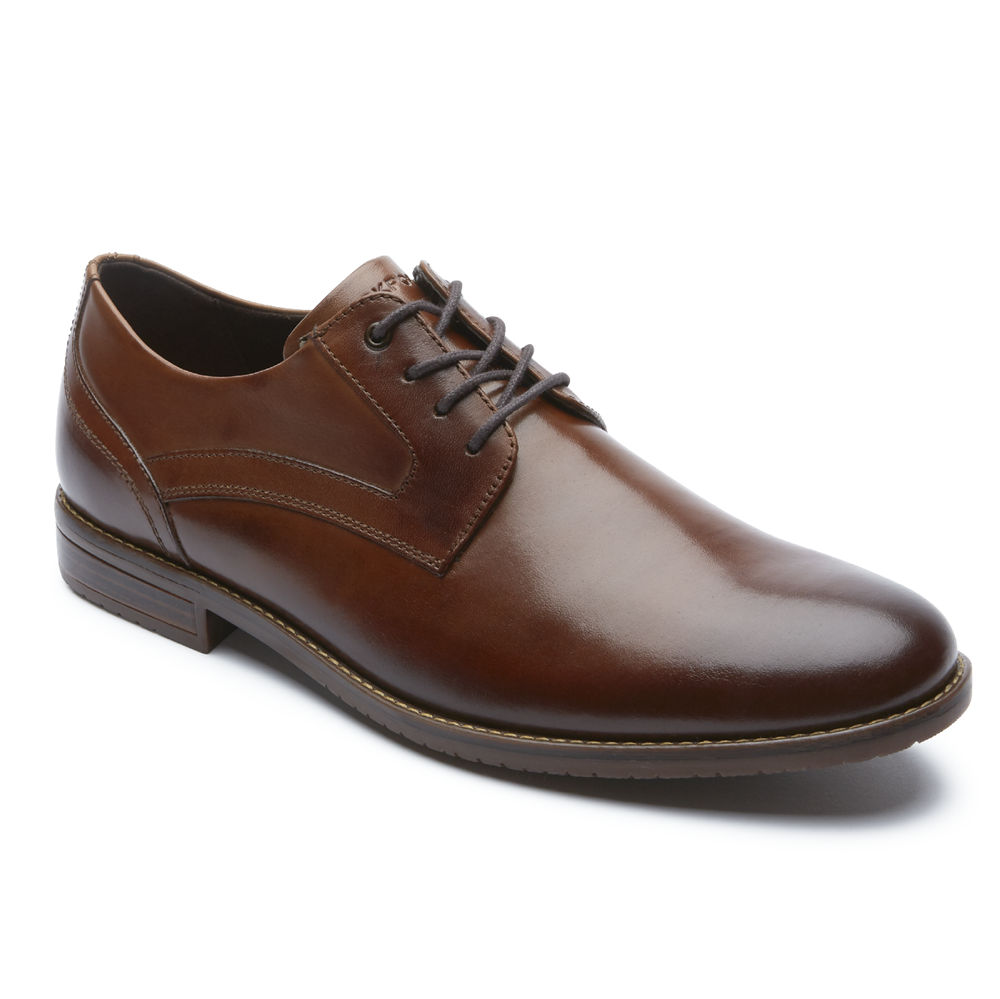 Oxfords Rockport Homem Marrom - Style Purpose 3 Plain Toe - 10354JQNO